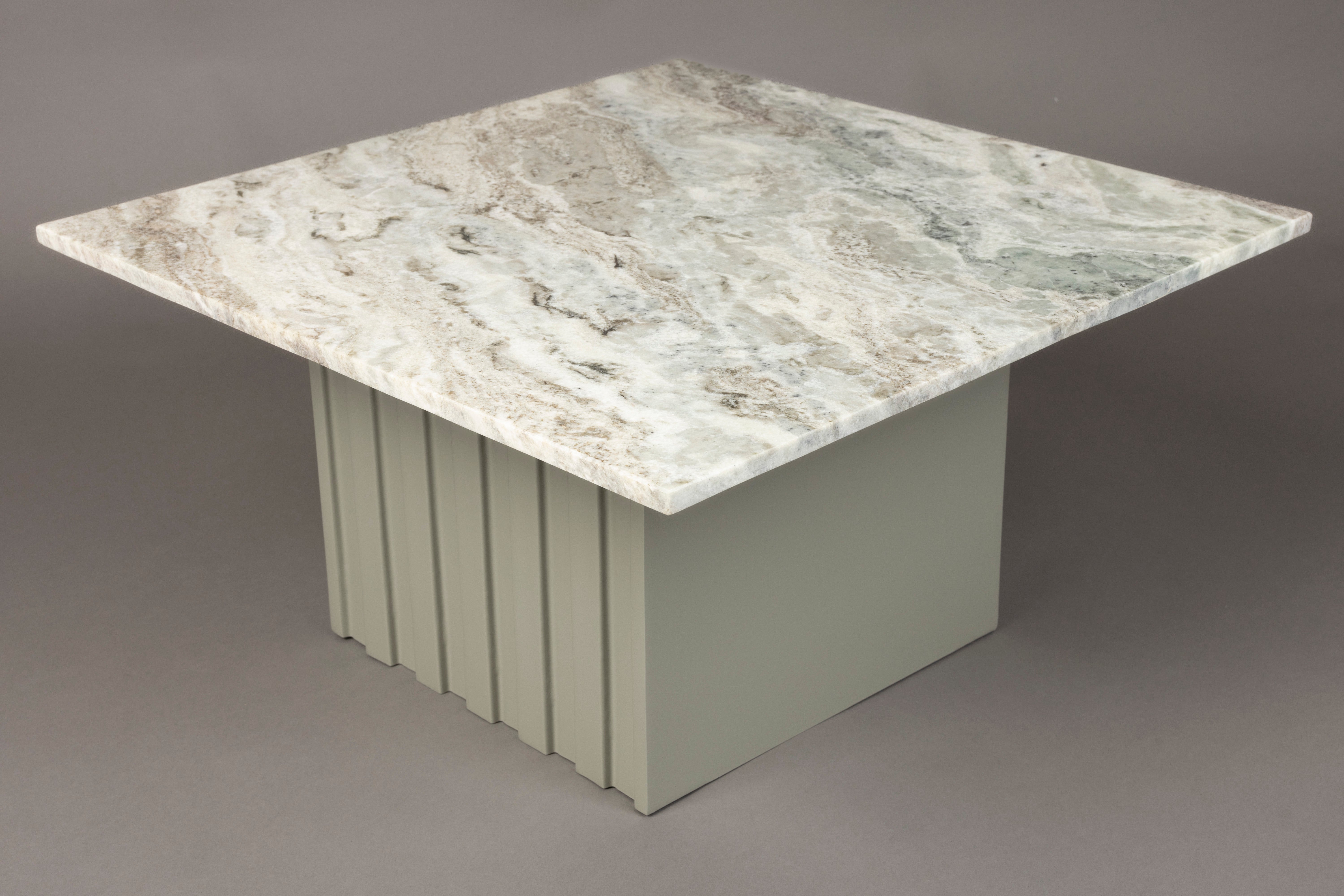 Dutchbone Clayton Grey Marble Square Coffee Table